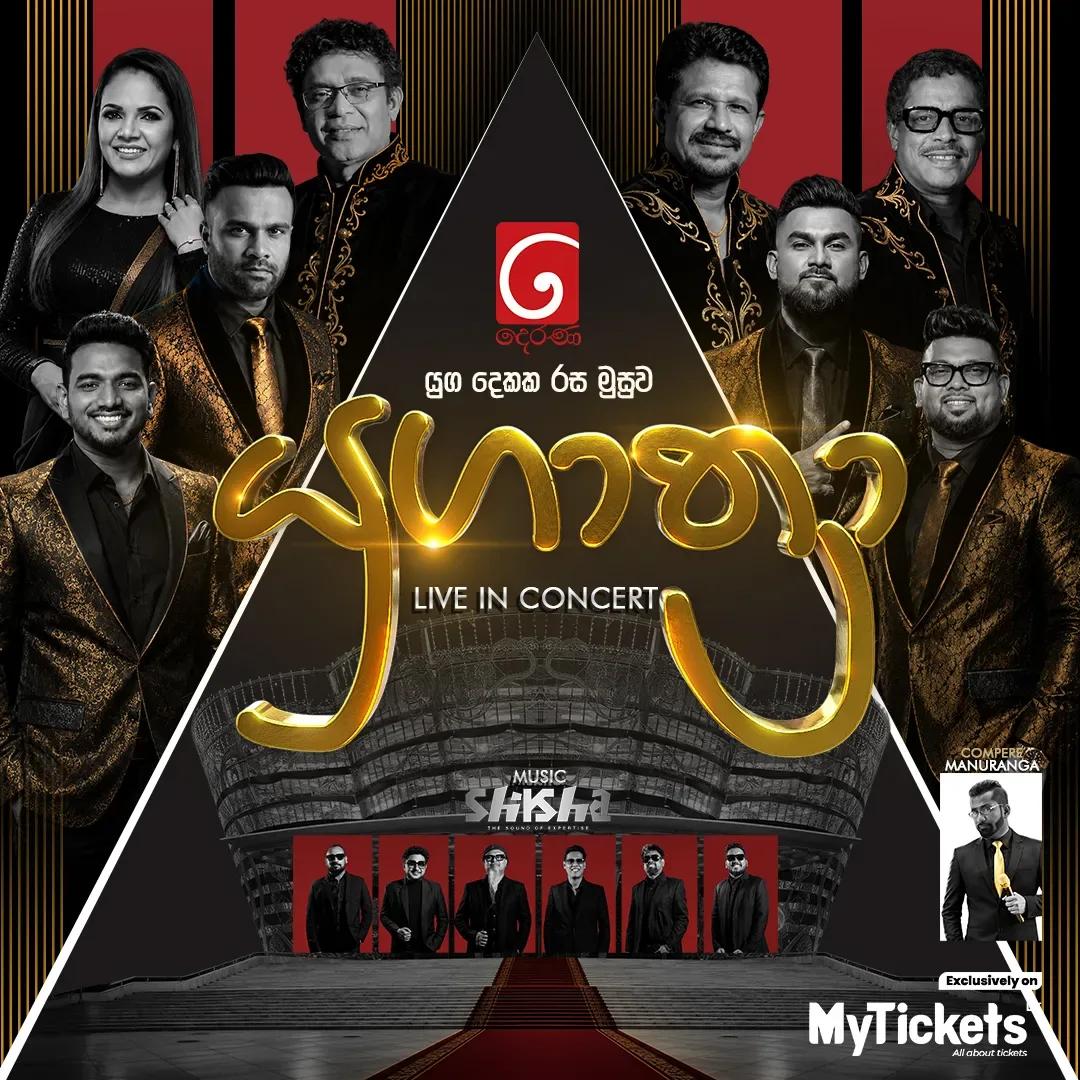 Yugatra Live in Concert 2026 poster — Nelum Pokuna, Colombo