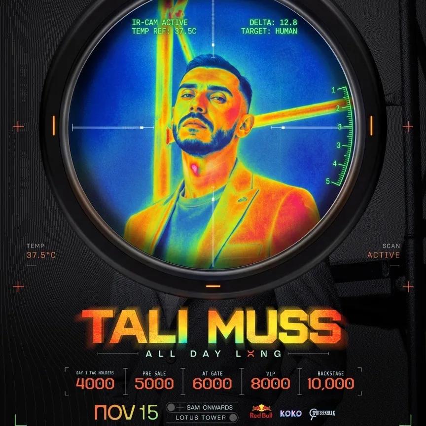 Tali Muss All Day Long poster: 15 November, Colombo Lotus Tower