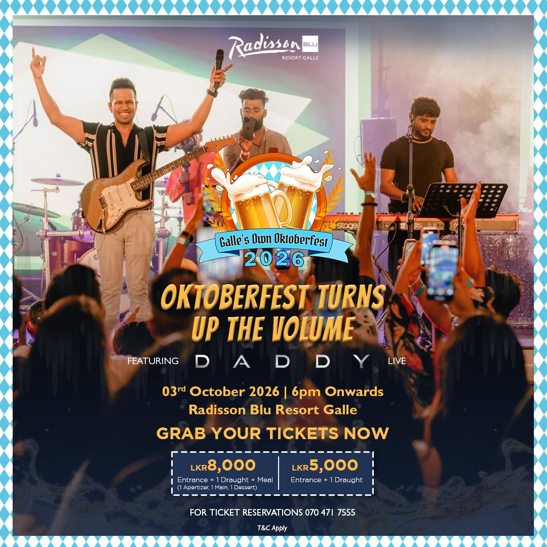 Galle's Own Oktoberfest 2026 at Radisson Blu Resort Galle