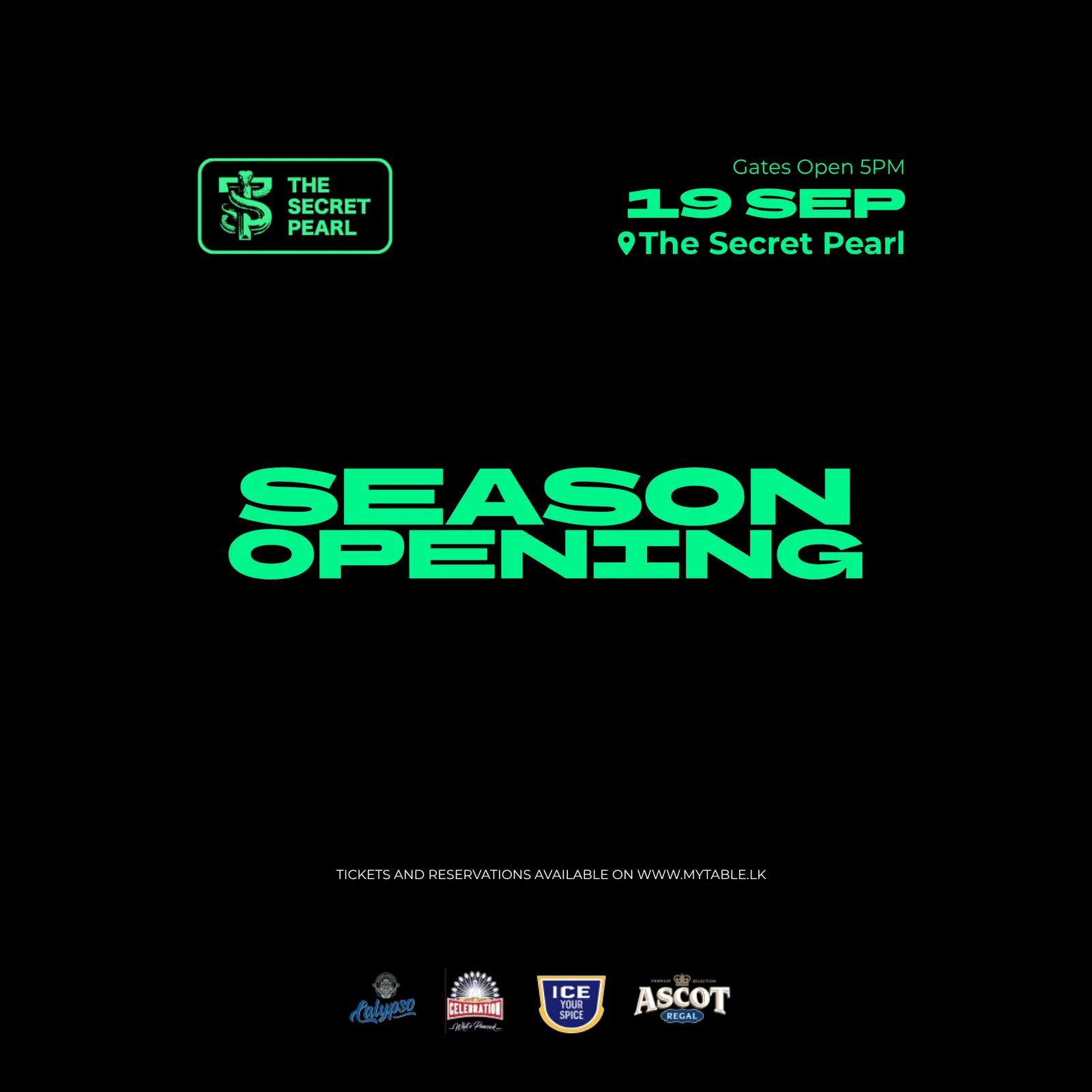 Season Opening night two poster — The Secret Pearl Bar, Weligama